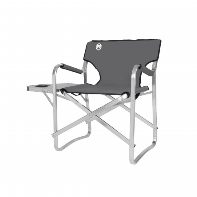 Coleman Grey Deck Chair with Table