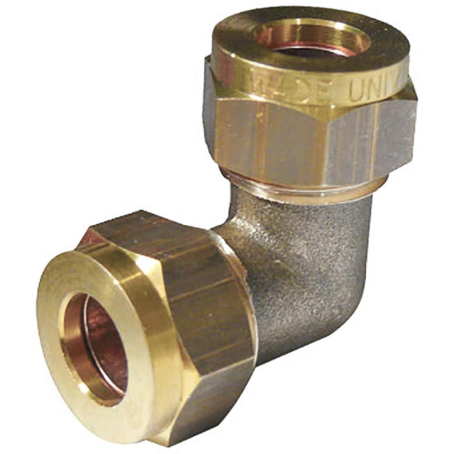 AG Gas Equal Elbow Coupling (15mm Compression)