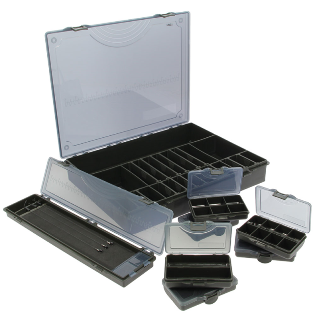 NGT 7+1 Tackle Box with 6 Bit Boxes and Rig Board