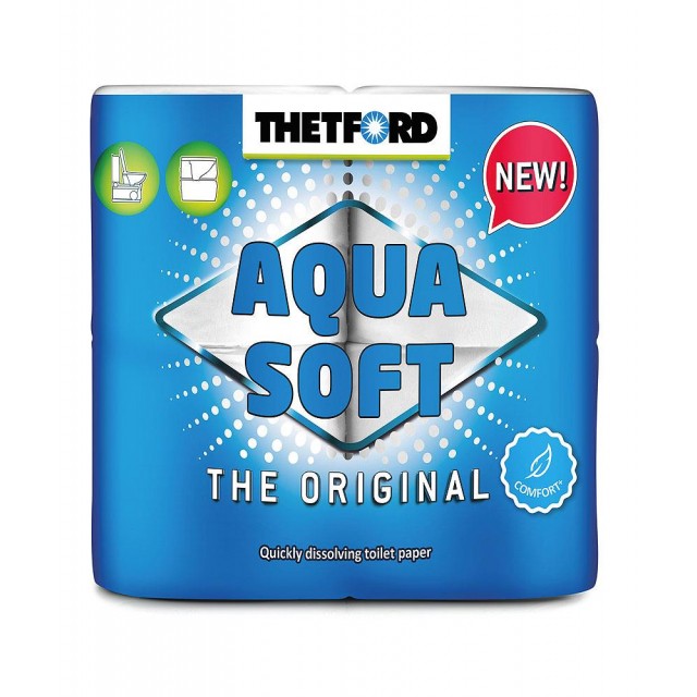 Thetford Aqua Soft Chemical Toilet Paper 4 Pack