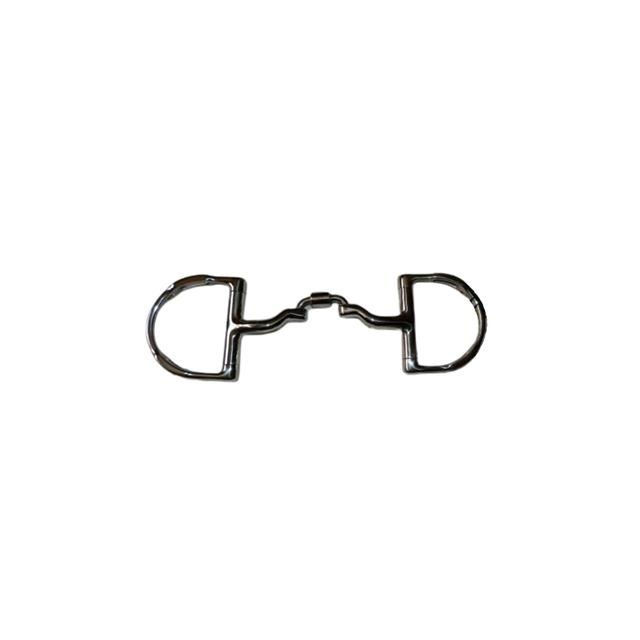 Myler Equestrian Horse Bit English Dee Ring with Hooks 4 1/2"