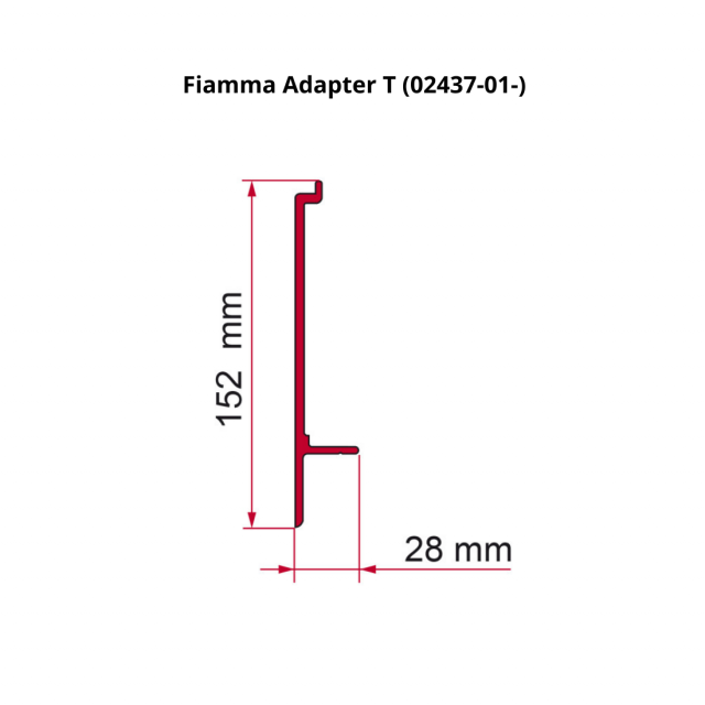 Fiamma F45 F70 Adapter T Bracket 