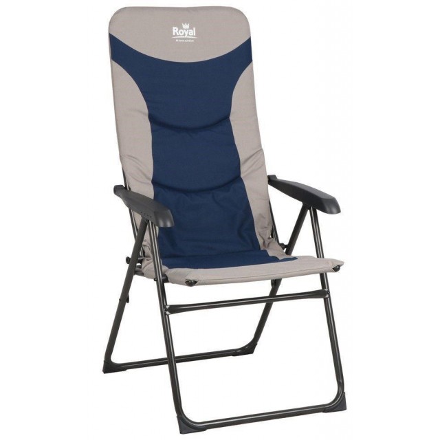 Royal Leisure Colonel Chair (Blue/Silver)