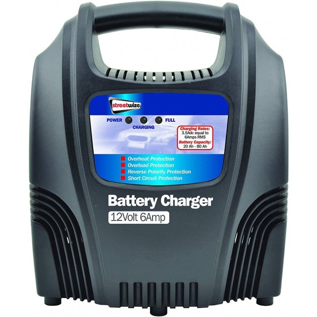 Streetwize Compact Battery Charger 12 Volt 6 AMP