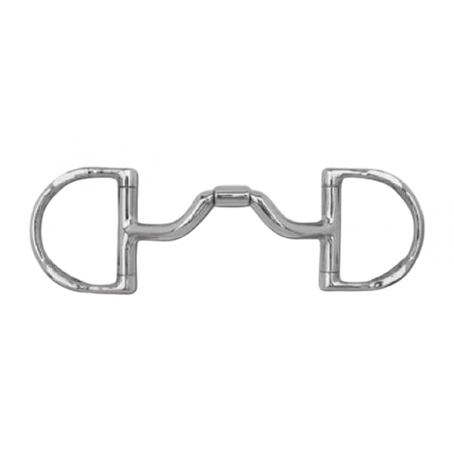 Myler Equestrian English Dee Cheek D Ring Hooks Ported Barrel 4.5"
