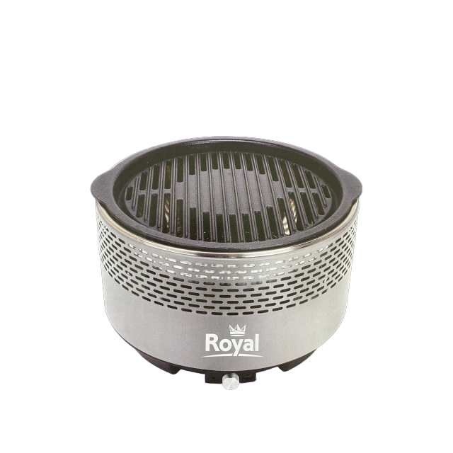 Royal Charcoal Smokeless BBQ in Grey
