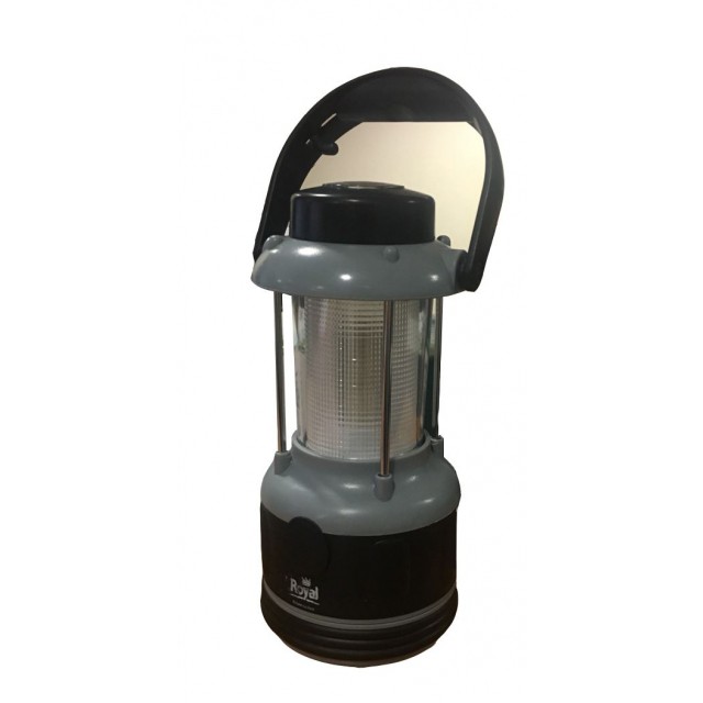 Royal Leisure 9 LED Lantern in Grey & Black