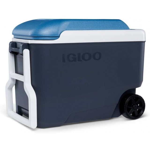 Igloo Maxcold Roller Cooler in Carbon Blue 36 Litre