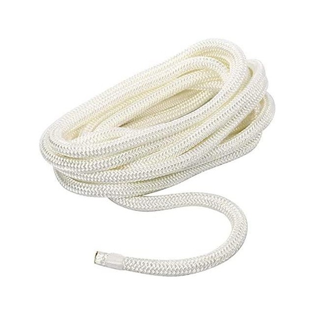 Mooring Line 10mm x 8m White Double Braided