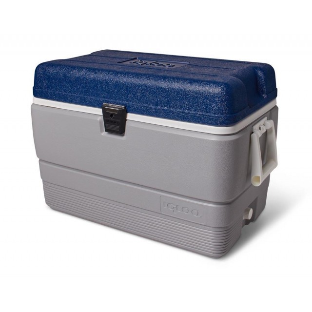 Igloo MaxCold 47 litre Cooler in Ash Grey & Blue