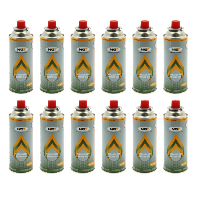 NGT Butane Gas Canisters 227g (12 Pack)