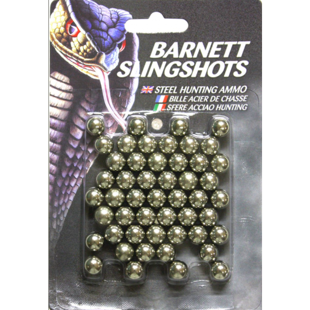 Barnett Slingshot Ammo Pack of 50 9.5mm Steel Balls