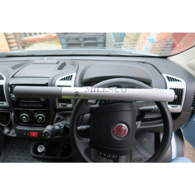 Milenco Motorhome High Security Silver Steering Wheel Lock