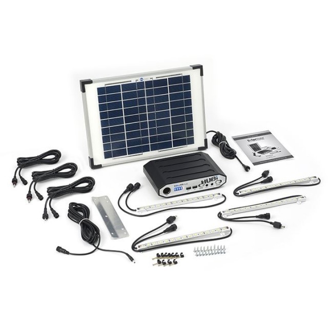 SolarHub 64 Lighting and Power Kit Solar Panel LED