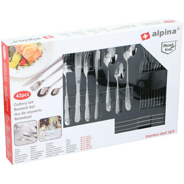 Alpina 42  Piece Premium Cutlery Set