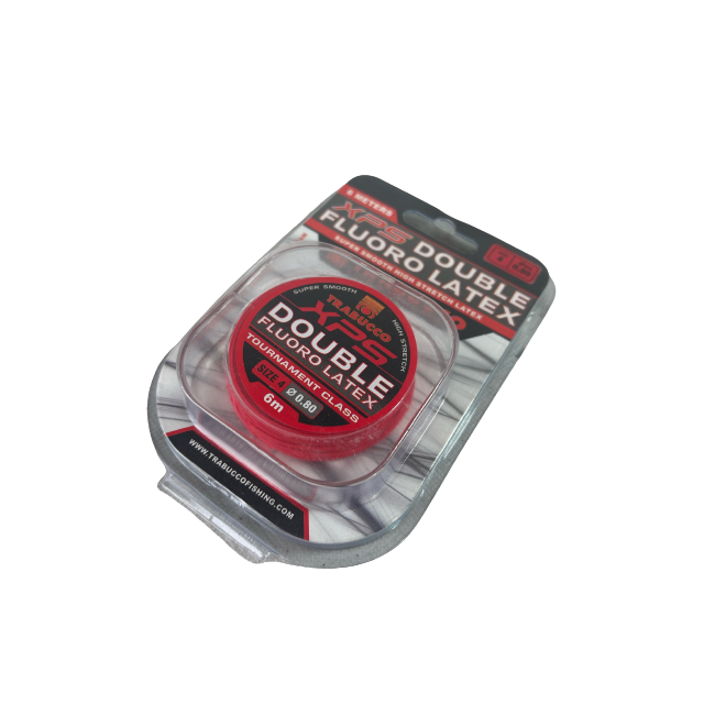 Trabucco XPS 6M Tournament Class Double Fluoro Latex Fishing Line Size 4 0.80mm in Red