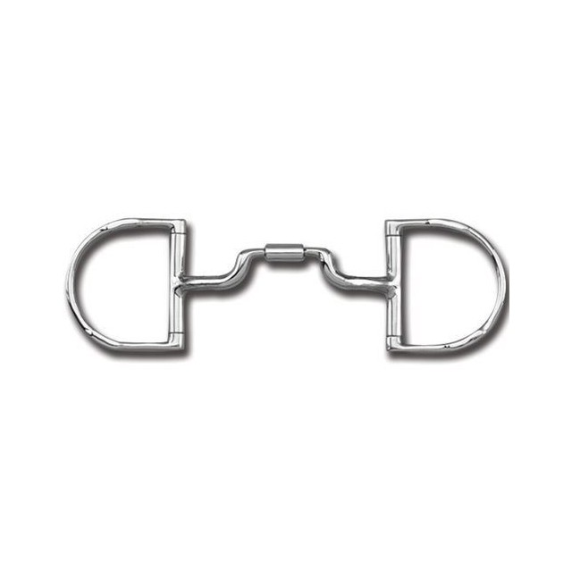 Myler Equestrian Horse Bit English Dee With Hooks MB05 D Ring Level 3 Wide Port 5 Inch 5''