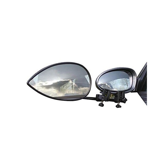 Milenco Aero Flat Towing Mirrors Twin Pack With Case