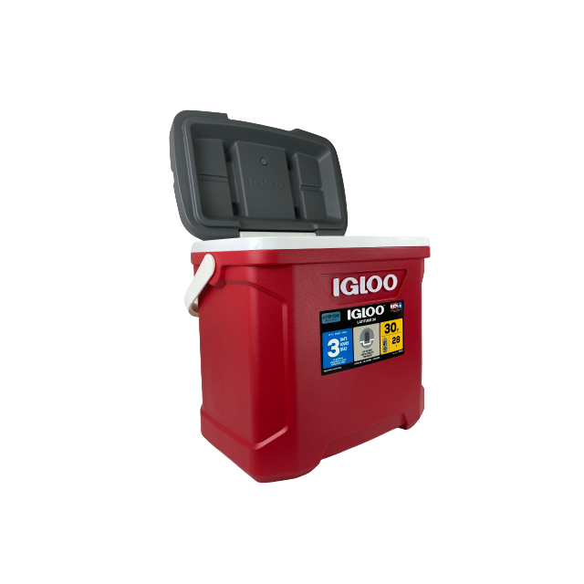 Igloo Latitude 30QT 28 Litre Cooler in Red, White & Grey