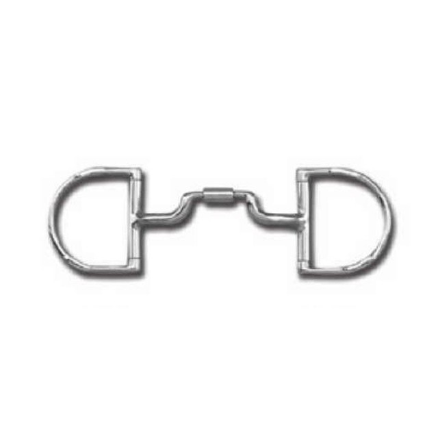 Myler Equestrian Horse Bit English Dee With Hooks MB05 D Ring Level 3 Med Wide Port 4 1/2 Inch 4.5"