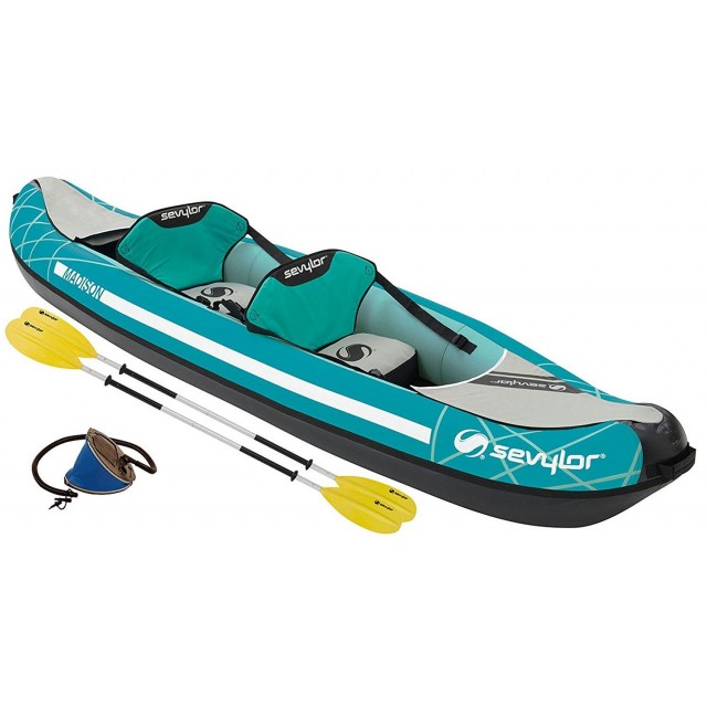 Sevylor Madison Kit Kayak with Foot Pump and Two Paddles