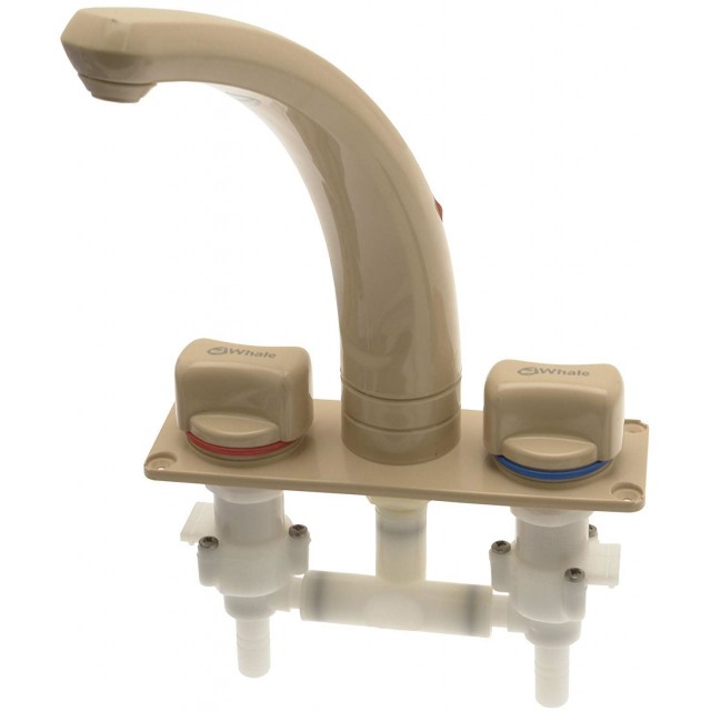 Whale Elegance Mixer Tap Long Outlet in Beige