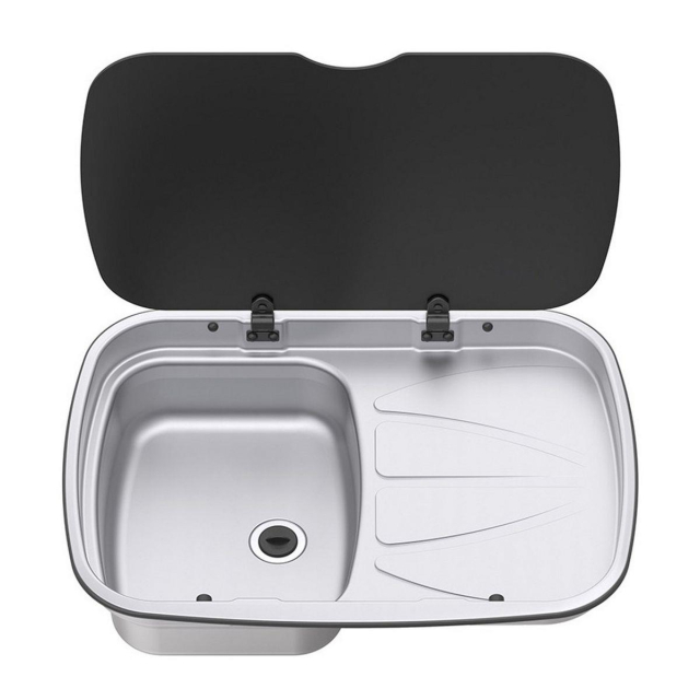 Thetford Argent Stainless Steel Sink Right Hand with Lid