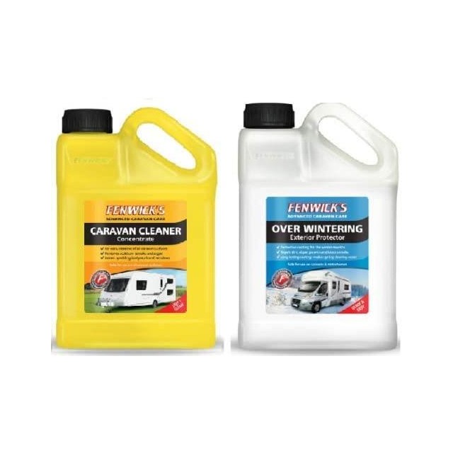 Fenwicks 1 Litre Caravan Cleaner & 1 Litre OverWintering Fluid Combo Pack