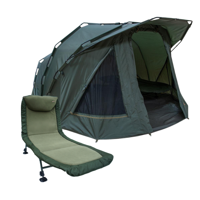 NGT XL Fortress 2 Person Bivvy & NGT Classic Bed Chair