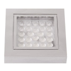 AAA LED Square Downlight Chrome Warm White (Surface Mount)