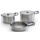 Campingaz Camping Kit Outdoors Cooking Stainless Steel pots And Pans