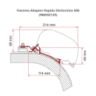 Fiamma Adapter Rapido Distinction 600