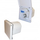 230V Mains Flush Inlet Socket 16A White