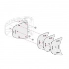 Fiamma Spacer Kit for Safe Door in White
