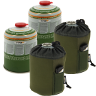 2 x NGT 450g Butane / Propane Gas Canisters With 2 x NGT Gas Covers. NOT AVAILABLE FOR DELIVERY OUTSIDE OF THE UK