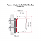 Fiamma F45 F70 Awning Adapter Kit for Dethleffs Globus
